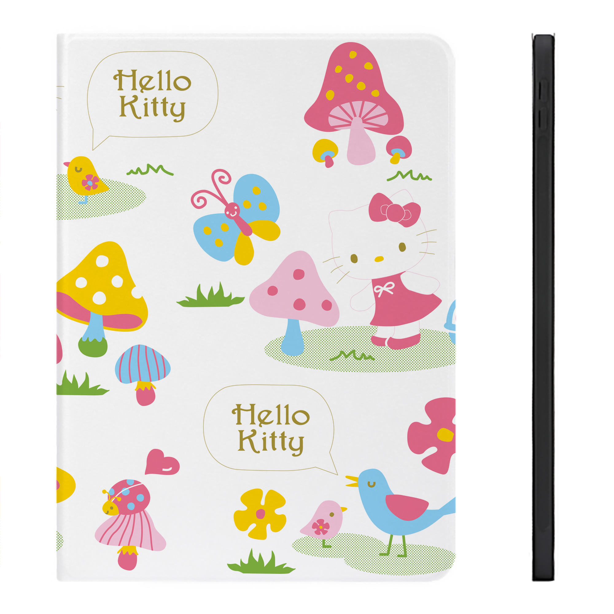（画像用） Hello Kitty ハローキティ IPadケース ペンホルダー付き ブックスタイルデザイン